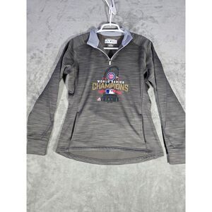 Chicago Cubs Hoodie Womens Small Majestic Therma Base 2016 World Series Champion
